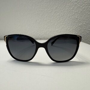 Prada Black Cat-Eye Sunglasses with Gradient Lenses